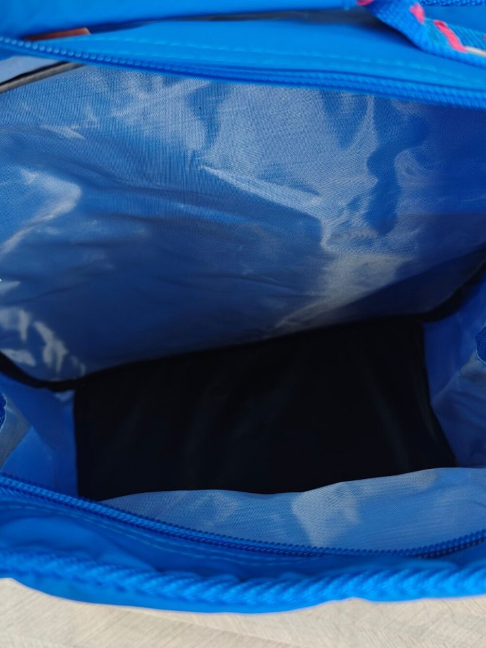 Vintage Trafalgar Shoulder Bag 80's Rainbow Blue Travel School Computer - Picture 6 of 10